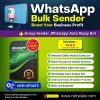 WhatsApp Bulk Sender + Group Sender + WhatsApp Auto Reply Bot