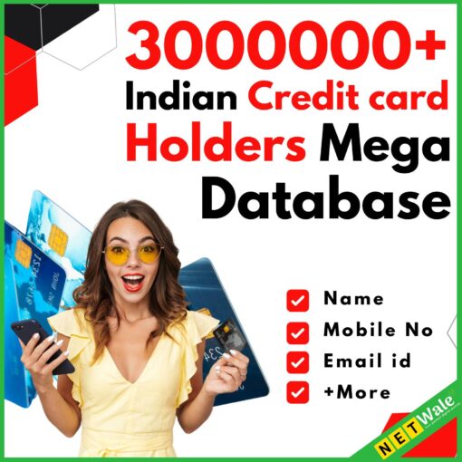3000000+ Indian Credit Card Holders Mega Database
