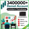 3400000+ Demat Account Holders Database