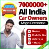 7000000+ All India Car Owners Mega Database