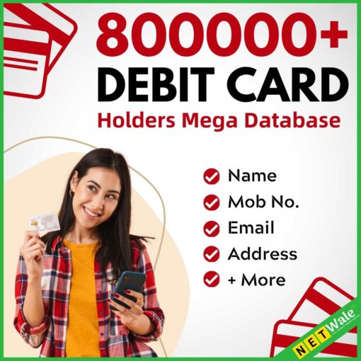 800000+ Debit Card Holder Mega Database
