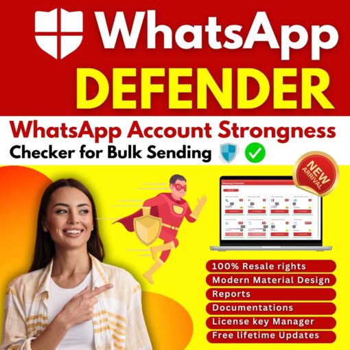 WhatsApp Defender - WhatsApp Account Strongness Checker for Bulk Sending