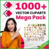 1000+ Vector Cliparts Mega pack