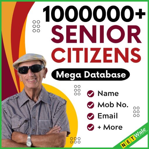 1000000+ Senior Citizens Mega Database
