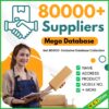 80000+ Suppliers Mega Database