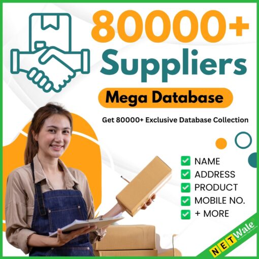 80000+ Suppliers Mega Database