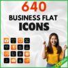 640 Business Flat Icons