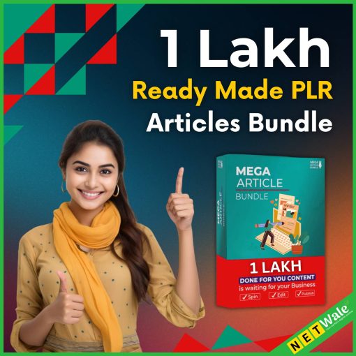 1 Lakh Ready Made PLR Articles Bundle