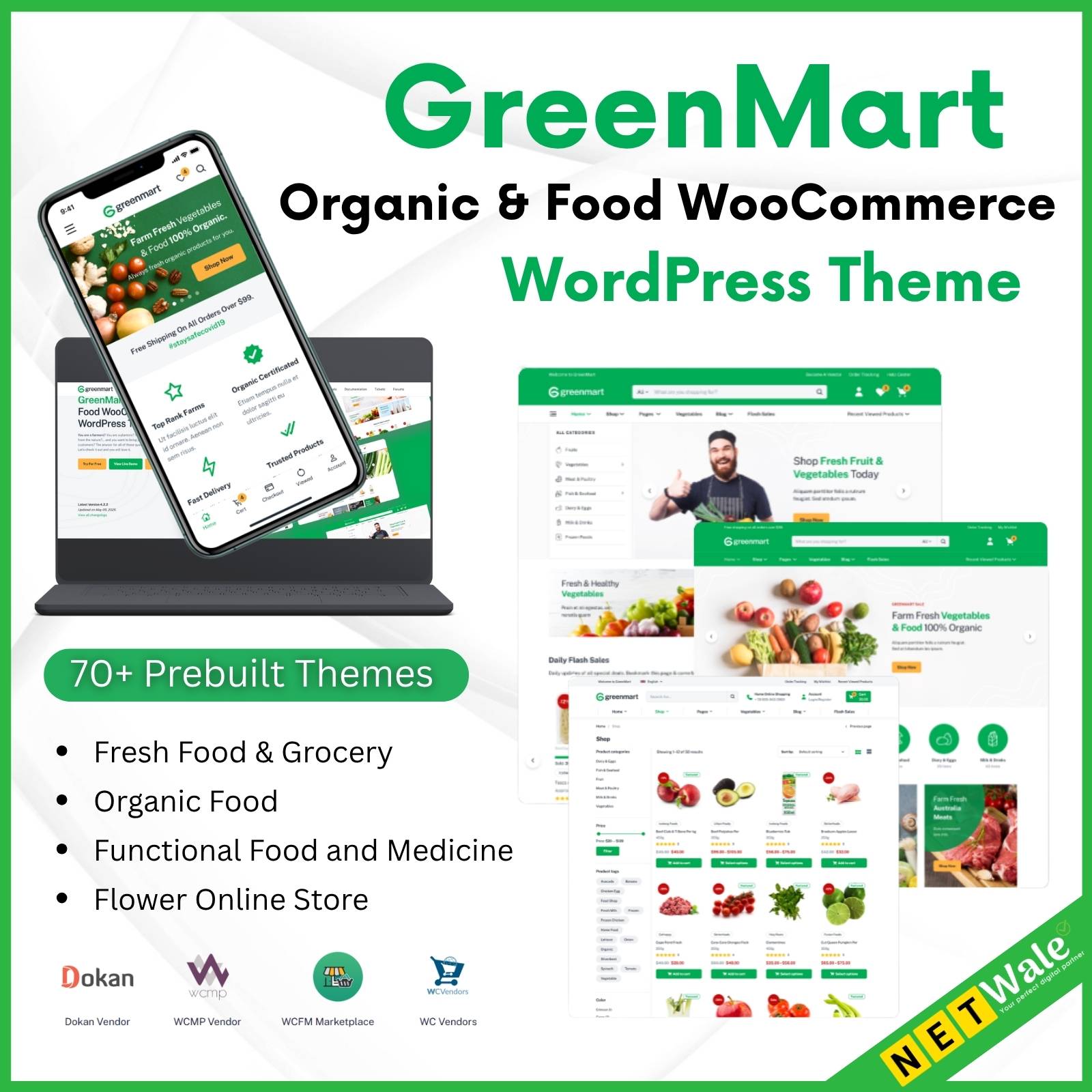 GreenMart – Organic & Food WooCommerce WordPress Theme