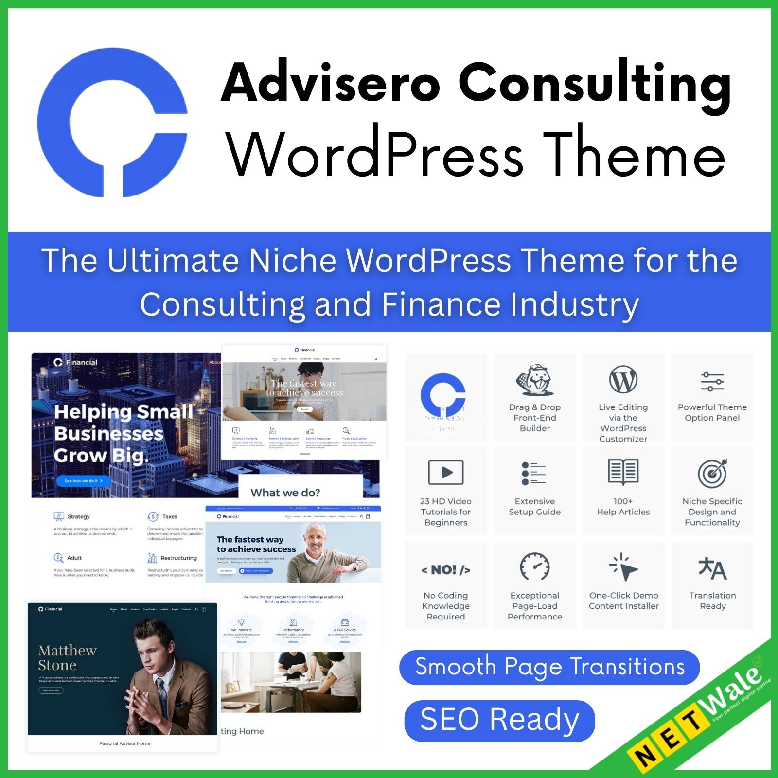 Advisero - Consulting WordPress Theme