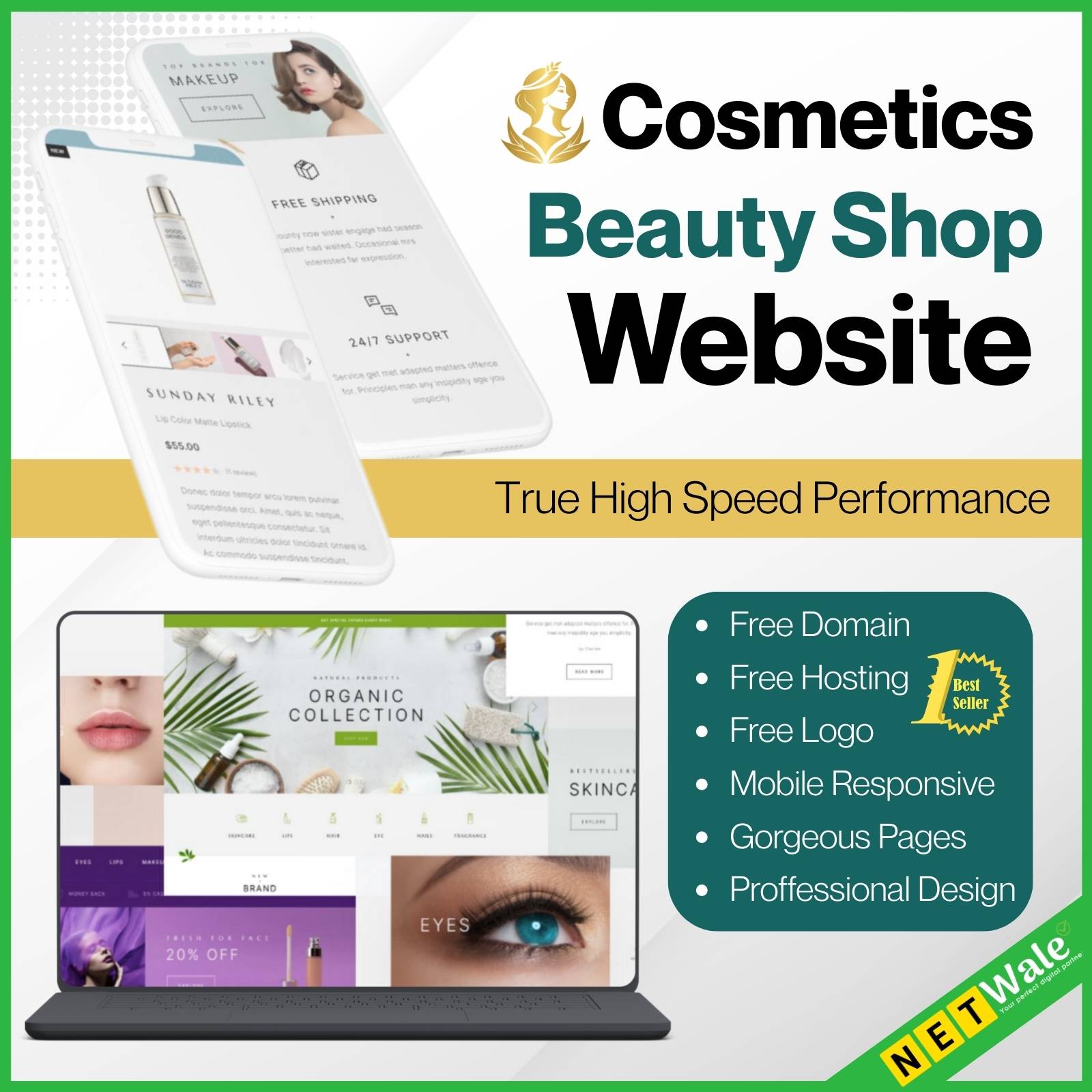 Cosmetics Beauty Shop Website