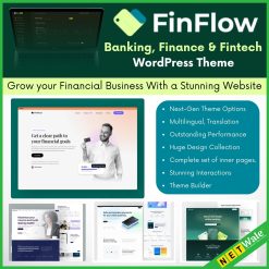 FinFlow - Banking, Finance & Fintech WordPress Theme